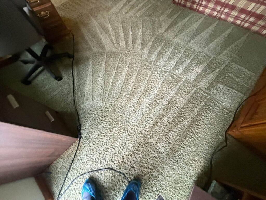 Fresh, even carpet after deep cleaning by Elite Carpet Pros in Marietta, OH